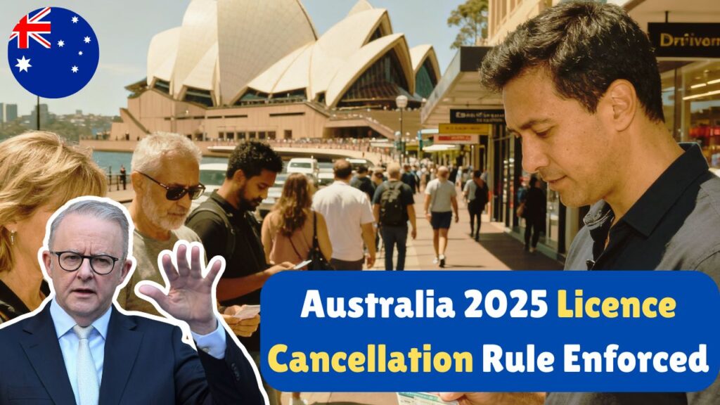 Australia Licence Cancellation Rule Starts 1 November 2025