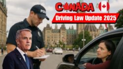 Canada Announces 2025 Driving Law: $1,000 Fines Imposed Under New 2025 Traffic Rules, Every Driver Must Know