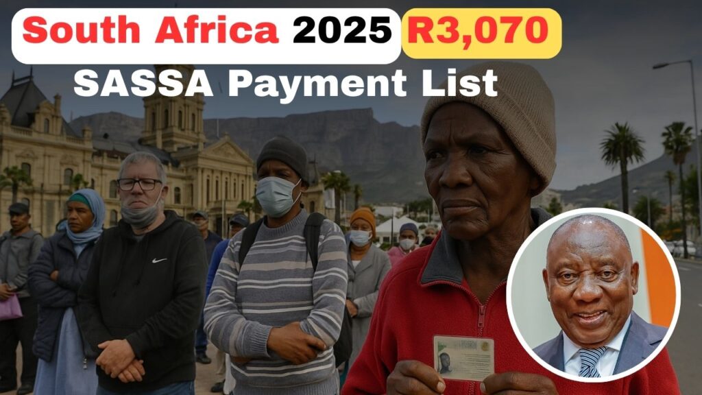 R3,070 SASSA Grant November Payments