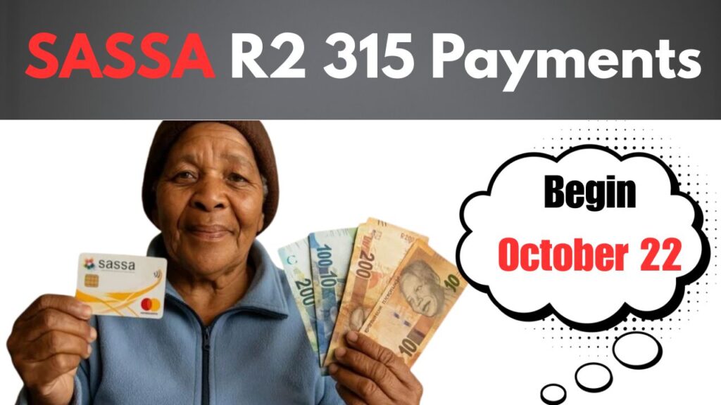 SASSA R2,315 Payments Begin