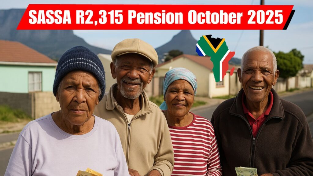 SASSA R2,315 Pension October 2025