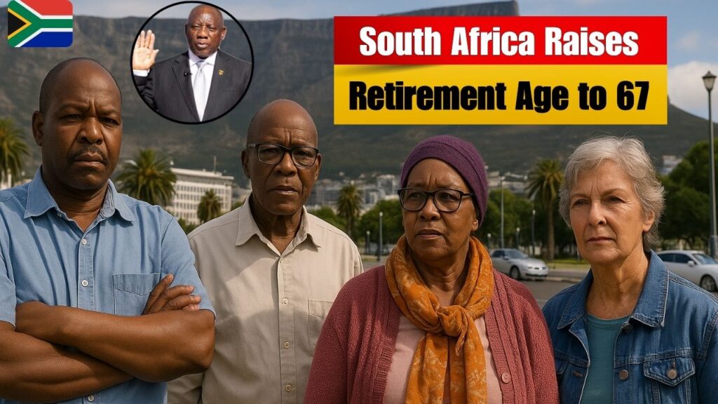 South Africa Raises Retirement Age to 67